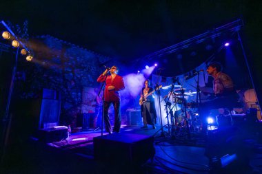 FARO, PORTUGAL: 9 Eylül 2023 - Portekiz 'in Faro kentinde düzenlenen büyük bir festival olan F Müzik Festivali' nde çok sayıda müzisyenden Jam Sessions.