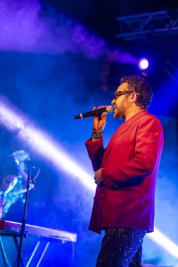 FARO, PORTUGAL: 9 Eylül 2023 - Portekiz 'in Faro kentinde düzenlenen büyük bir festival olan F Müzik Festivali' nde çok sayıda müzisyenden Jam Sessions.