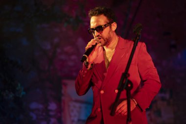 FARO, PORTUGAL: 9 Eylül 2023 - Portekiz 'in Faro kentinde düzenlenen büyük bir festival olan F Müzik Festivali' nde çok sayıda müzisyenden Jam Sessions.