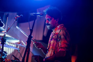 FARO, PORTUGAL: 9 Eylül 2023 - Portekiz 'in Faro kentinde düzenlenen büyük bir festival olan F Müzik Festivali' nde çok sayıda müzisyenden Jam Sessions.