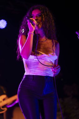 FARO, PORTUGAL: 9 Eylül 2023 - Portekiz 'in Faro kentinde düzenlenen büyük bir festival olan F Müzik Festivali' nde çok sayıda müzisyenden Jam Sessions.