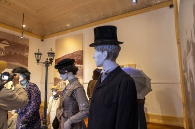 SAO BRAS DE ALPORTEL, PORTUGAL - 6 Mayıs 2024: Ünlü Sao Bras de Alportel Kostüm Müzesi.