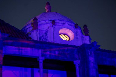 Portekiz 'in Algarve bölgesindeki Faro Müzesi' nin mimari detayları..