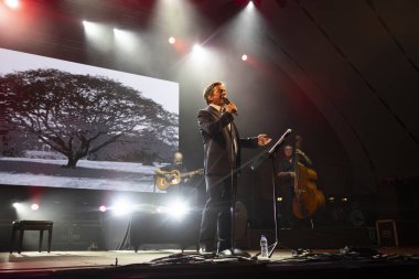 FARO, PORTUGAL: 5 Eylül 2024 - Müzik sanatçısı Camane, Portekiz 'in Faro kentinde düzenlenen büyük bir festival olan F festivalinde sahne aldı..