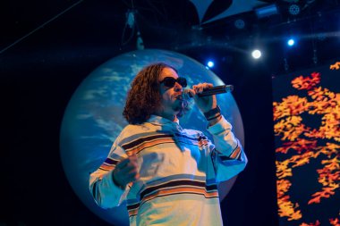 FARO, PORTUGAL: 6 EPTEMBER, 2024 - Müzik sanatçısı Manga Limao, Portekiz 'in Faro kentinde düzenlenen büyük bir festival olan F festivalinde sahne aldı..