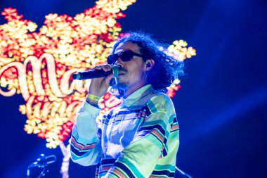 FARO, PORTUGAL: 6 EPTEMBER, 2024 - Müzik sanatçısı Manga Limao, Portekiz 'in Faro kentinde düzenlenen büyük bir festival olan F festivalinde sahne aldı..