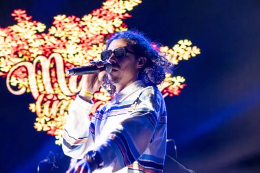 FARO, PORTUGAL: 6 EPTEMBER, 2024 - Müzik sanatçısı Manga Limao, Portekiz 'in Faro kentinde düzenlenen büyük bir festival olan F festivalinde sahne aldı..