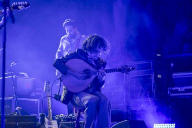 FARO, PORTUGAL: 7 Eylül 2024 - Müzik sanatçısı Expresso Transatlantico, Portekiz 'in Faro kentinde düzenlenen büyük bir festival olan F festivalinde sahne aldı..
