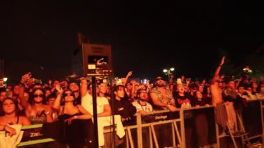 FARO, PORTUGAL: 7 Eylül 2024 - Müzik sanatçısı Pongo, Portekiz 'in Faro kentinde düzenlenen büyük bir festival olan F festivalinde sahne aldı..