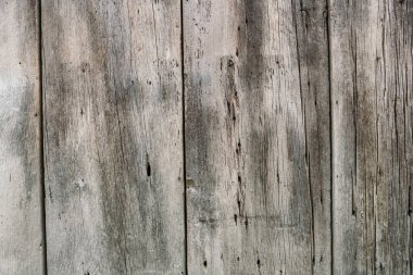 Eski ahşap tahtalar şeklinde bir arka plan. Duvar ya da çit şeklinde harap olmuş tahtalar. Metin için boş alan. Birbirine çivilenmiş tahtalar şeklinde kuru odunların arka planı