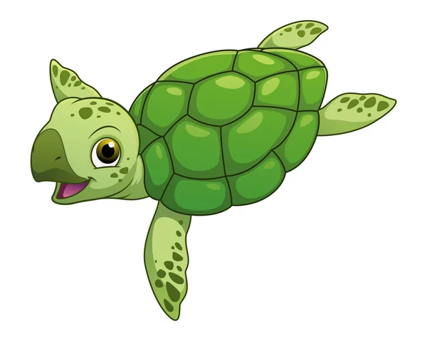 小海龟卡通动物图解 — 图库矢量图片