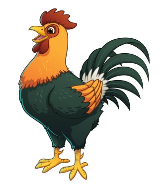 Rooster Cartoon Animal Illustration clipart