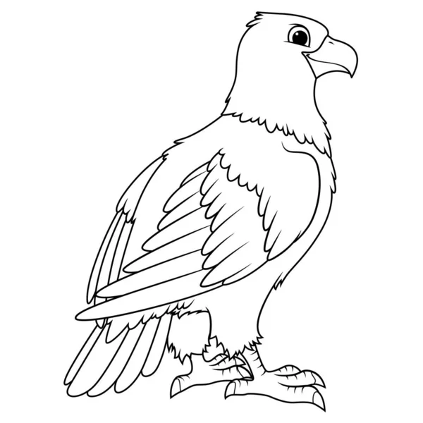 Bald Eagle Γελοιογραφία Ζώων Εικονογράφηση — Διανυσματικό Αρχείο