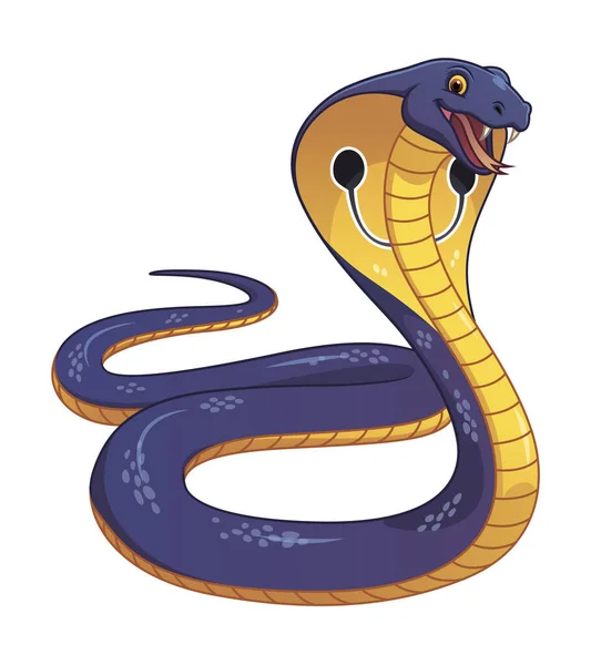 stock vector King Cobra Cartoon Animal Illustration