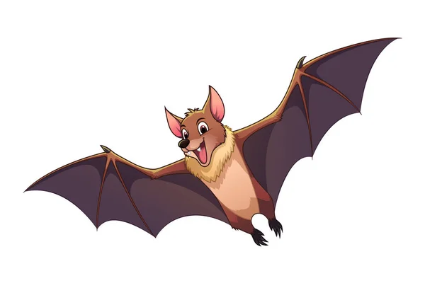 Fruit Bat Cartoon Animal Illustration — Stock Vector