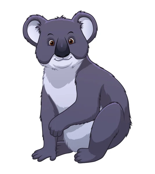 Ilustração Animal Dos Desenhos Animados Urso Koala —  Vetores de Stock