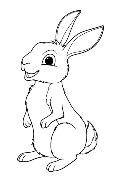 Little Belgian Hare Cartoon Animal Illustration — Stock Vector