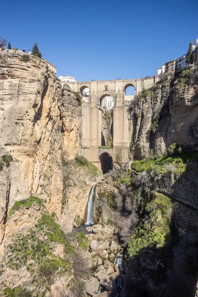 Panoramic View Puente Nuevo Tagus Gorge Ronda Spain — Stock Photo, Image