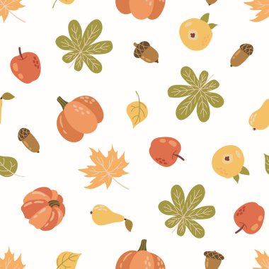 Sonbahar sıcacık, pürüzsüz desen. Kumaş, tekstil, duvar kağıdı, ambalaj için tasarım.