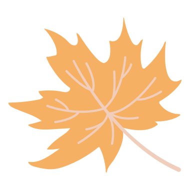 El yapımı akçaağaç yaprağı. Beyaz arkaplan, izole et.