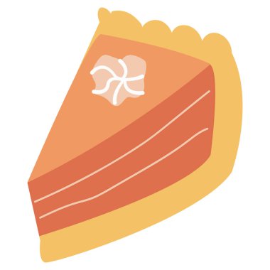 El yapımı sonbahar pastası. Beyaz arkaplan, izole et.