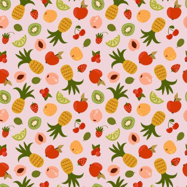 Meyvesiz, dikişsiz desen. Kumaş, tekstil, duvar kağıdı, ambalaj, kafe tasarımı.