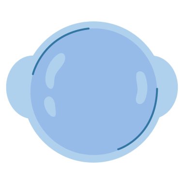 Çocuk tabağı çizilmiş. Beyaz arkaplan, izole et