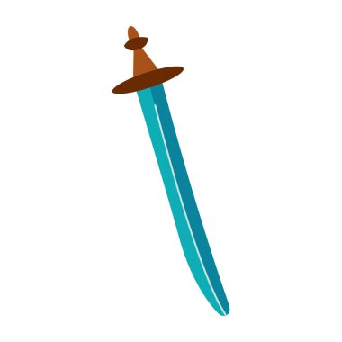 Kılıç. Viking silahları. Beyaz arkaplan, yalıtım. 