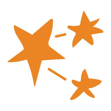 Takımyıldızı. Yıldızlar. Beyaz arkaplan, izole et