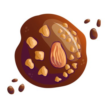 Çikolata parçacıklı kurabiyeler. İzole edilmiş beyaz arkaplanda.