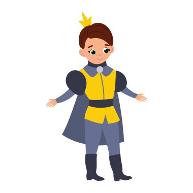 Beyaz arka planda el çizimi prens