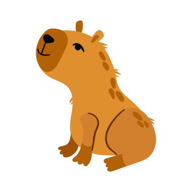 Beyaz, izole bir arkaplanda şirin bir el çizilmiş.