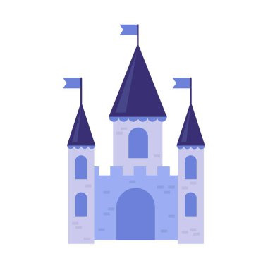 Renkli Peri Masalı Kalesi Çizimi
