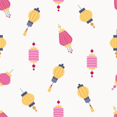 Fenerli kusursuz desen. Sonbahar ortası festivali.