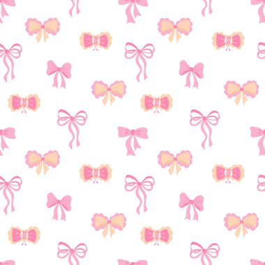 Oquette selam veriyor. Pembe Fiyonklu Kusursuz Desen