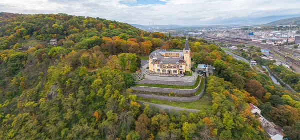 Vetruse Aussichtspunkt Und Hotel Über Der Stadt Usti Nad Labem — Stockfoto
