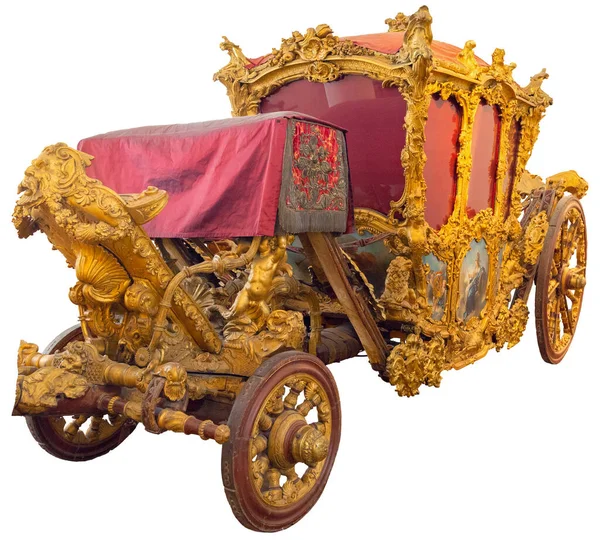 ミュンヘンの博物館にある金製の王室の馬車 ドイツ — ストック写真