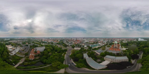 Panoramiczny Widok Hanower Niemcy Widok Lotu Ptaka Miasto — Zdjęcie stockowe