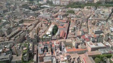 Roma 'nın havadan görünüşü, İtalya' nın başkenti Avrupa 'nın yukarısından. Yüksek kalite 4k görüntü