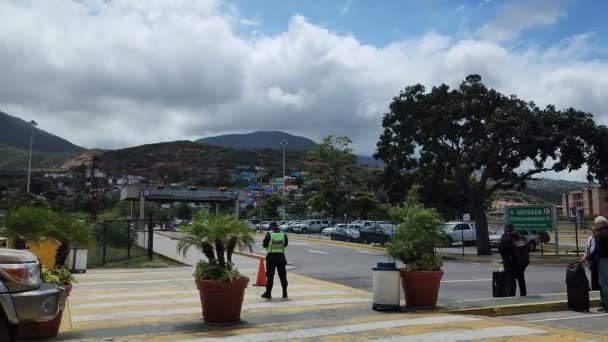 Caracas Venezuela Feb 2023年2月15日在委内瑞拉加拉加斯离开西蒙 玻利瓦尔国际机场 在危机期间 许多国际航空公司已离开该国 — 图库视频影像