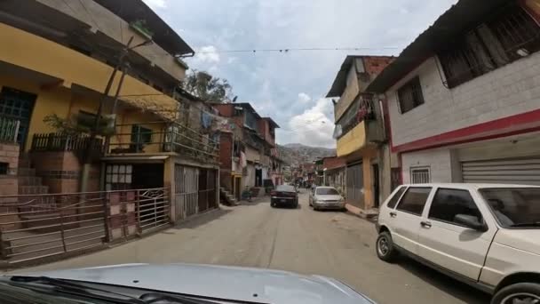 Caracas Venezuela Apr Pov Barrio Mamera Που Είναι Μια Από — Αρχείο Βίντεο