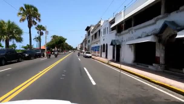 República Minicana Julio 2023 Pov Zona Colonial Santo Domingo República — Vídeo de stock