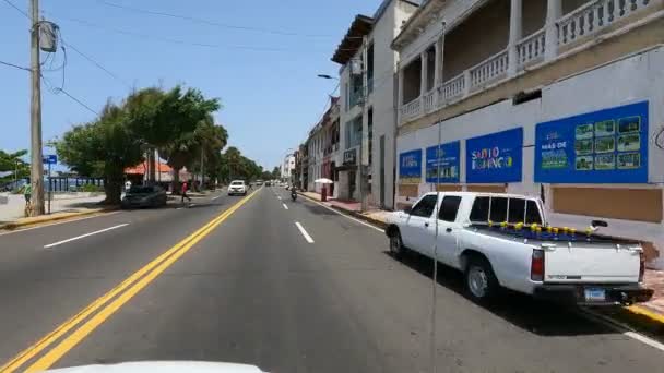 República Dominicana Julho 2023 Pov Zona Colonial Santo Domingo República — Vídeo de Stock
