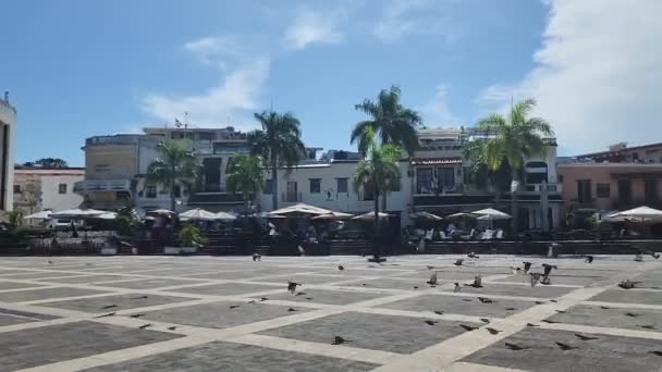 Santo Domingo Δομινικη Δημοκρατια Αυγούστου Οδός Ζωής Και Θέα Της — Αρχείο Βίντεο