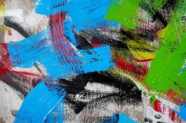 su ve yağ karışımı üzerinde renk soyut