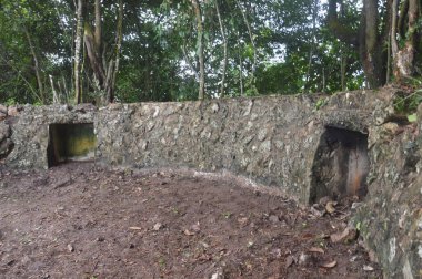 İkinci Dünya Savaşı sırasında Japon savunma kalesi Milo Hill, Tarakan City - Endonezya