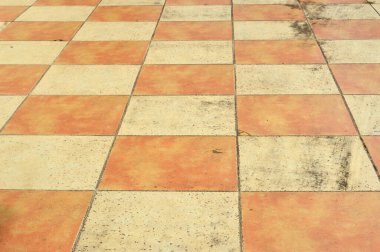 Sarı ve turuncu döşeme yüzeylerinin detaylı dokusu