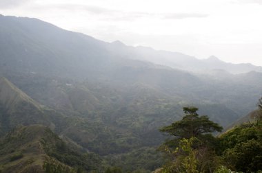 view of Mount Bampapuang in Enrekang district, South Sulawesi - Indonesia clipart