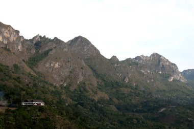 view of Mount Bampapuang in Enrekang district, South Sulawesi - Indonesia clipart