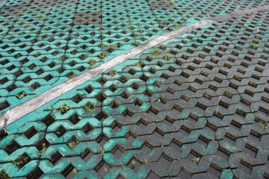 desen kaldırım blok üzerinde sekizgen